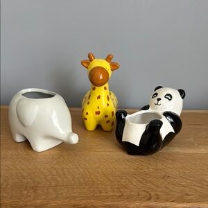 4"-5" Baby Zoo Assorted Planters Set of 3